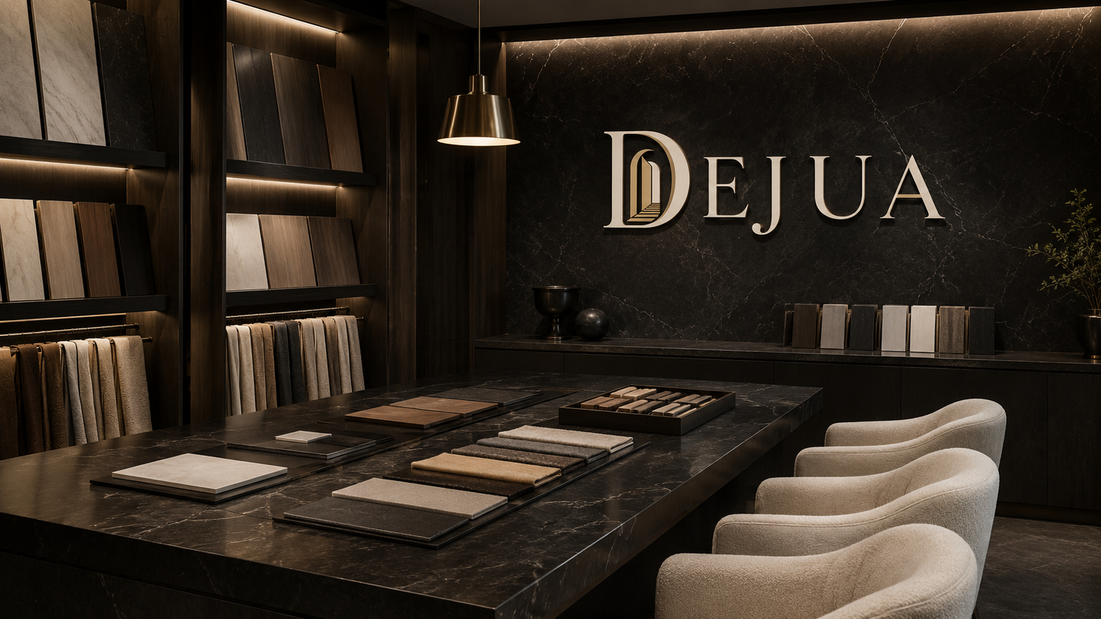 Materialauswahl im DEJUA Studio