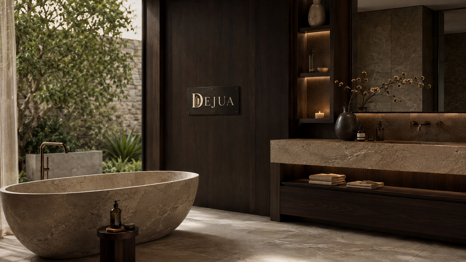 Weites Spa Badezimmer